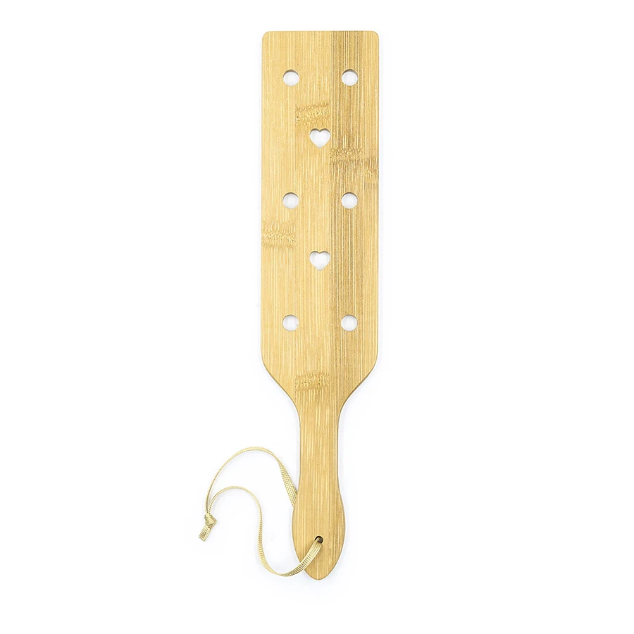 Fertish Square Bamboo Spanking Paddle Solid Heart Paddles for Intense Taps Slaps and Whacks Exotic Sexy Costumes |