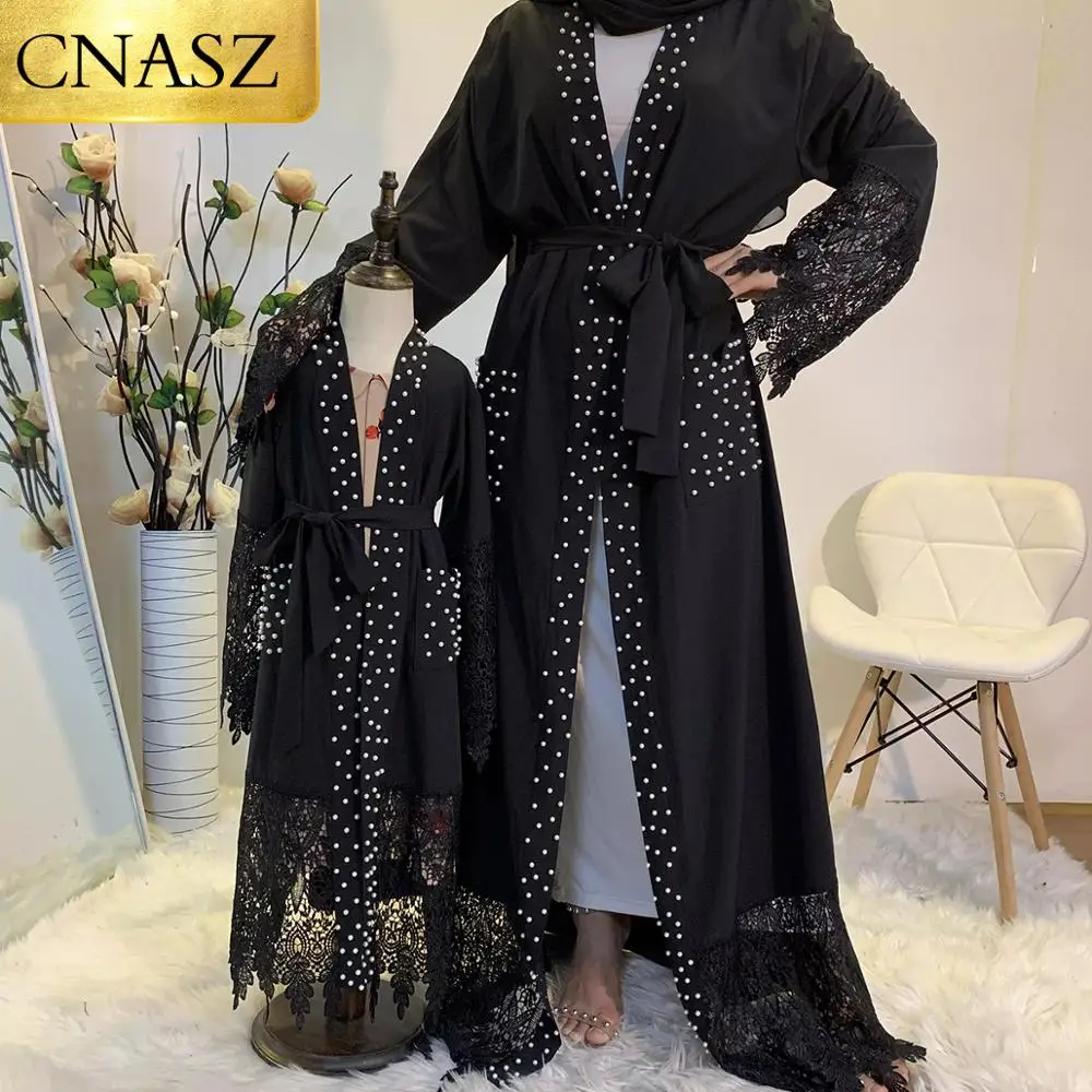 Новое высококачественное красивое кружевное Абая роскошное белое жемчужное