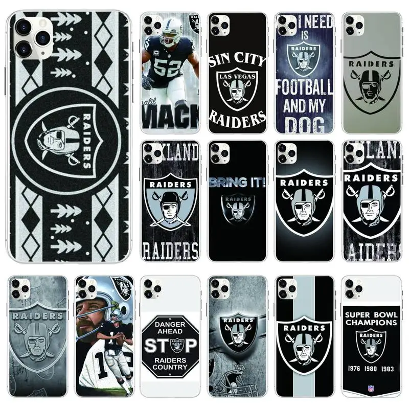 Высококачественный чехол для телефона Akland Raiders Iphone 5 6 7 8 11 12 Plus XR X XS SE2020 pro Max