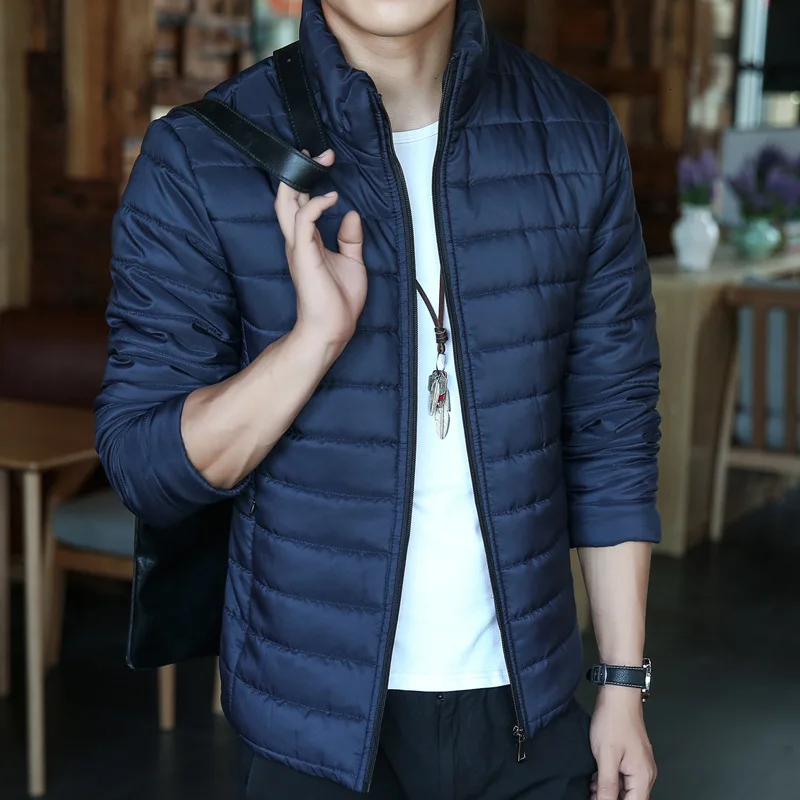 Мужское Свободное пальто короткая куртка с хлопковой подкладкой зимняя теплая