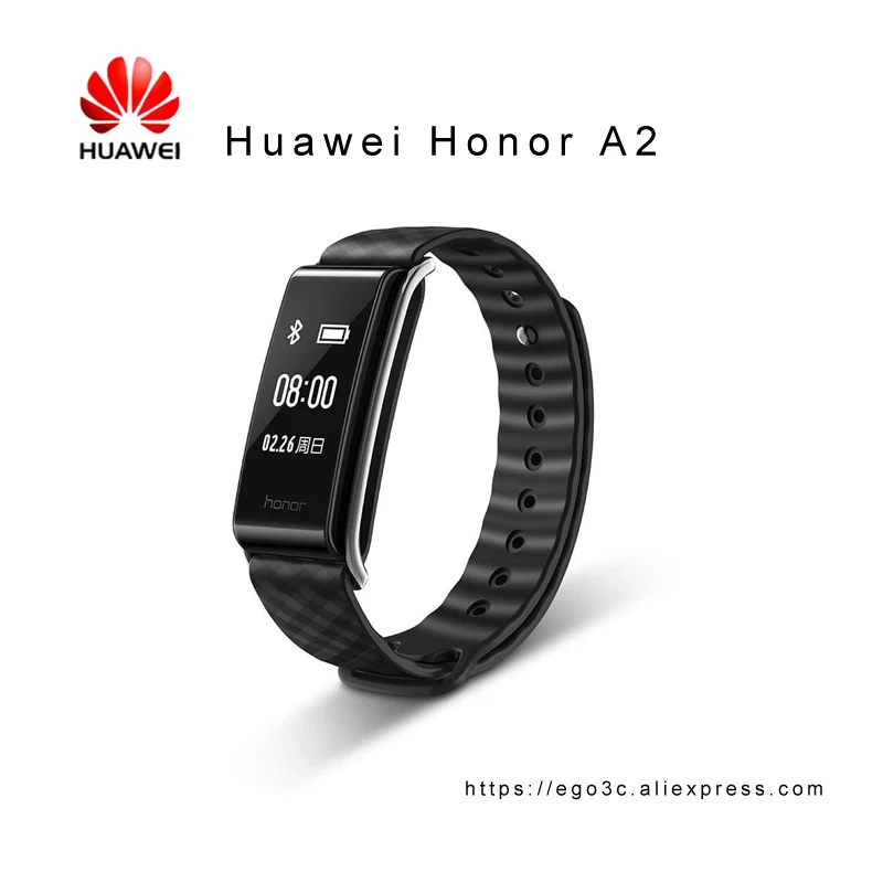 Оригинальный Huawei Honor A2 с монитором сердечного ритма браслет экраном 0 96 дюйма PMOLED