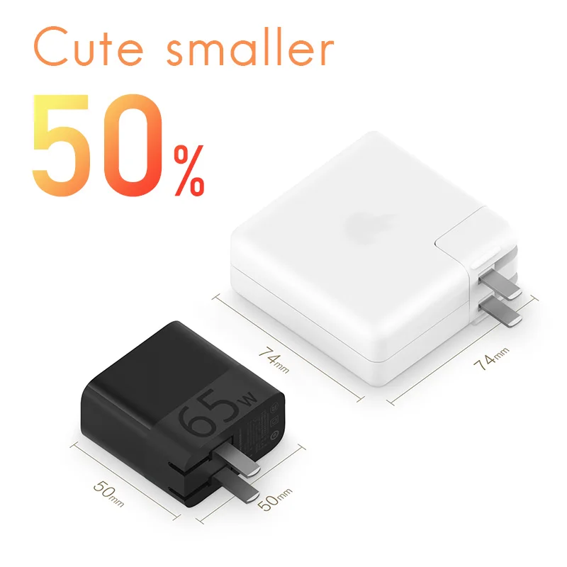 Зарядное устройство ZMI для путешествий 65 Вт 50% меньше с поддержкой PD QC 3 0|Зарядные