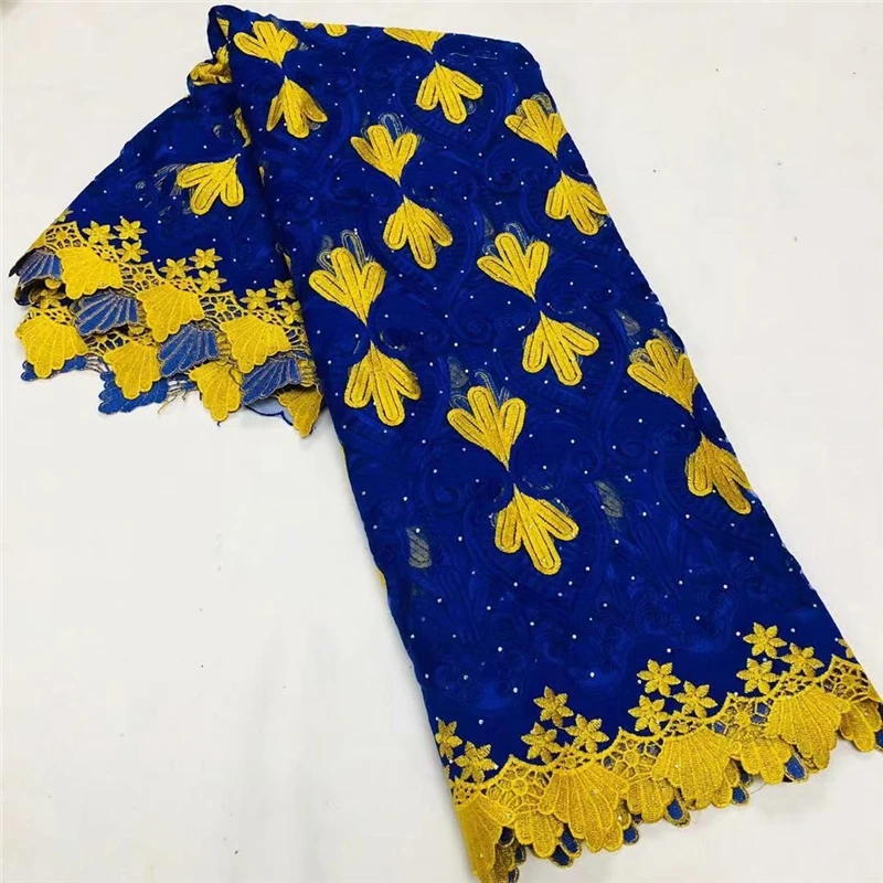 

Blue Lace Fabric 2021 High Quality African Tulle Lace For Women Dress French Lace Embroidery