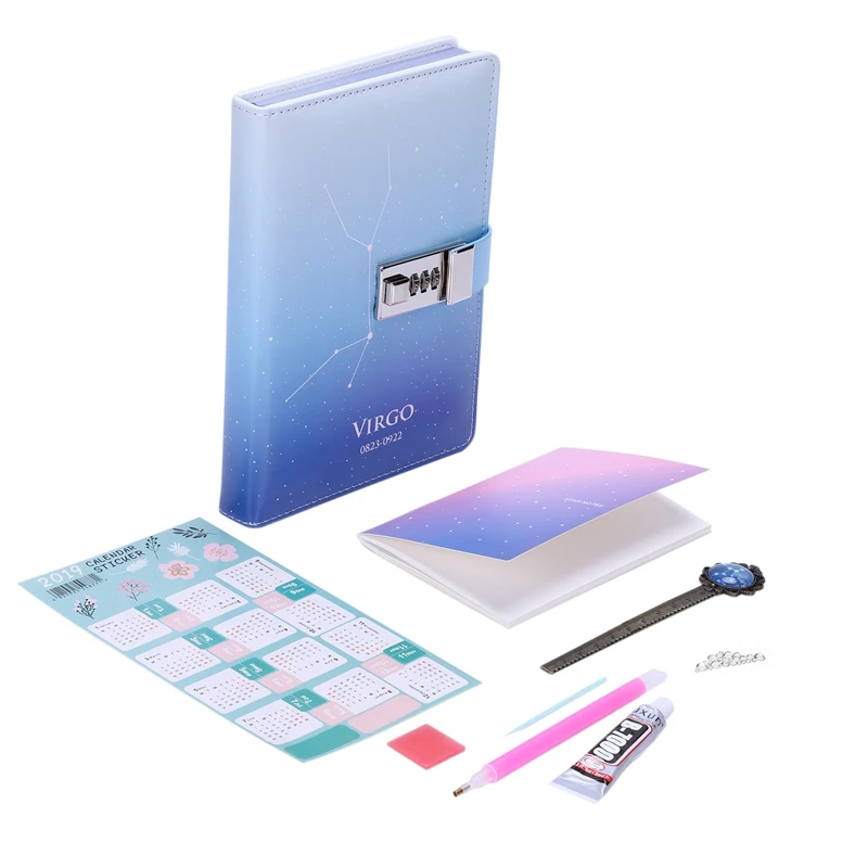 PU креативный милый пароль Блокировка персональный Ноутбук Дневник