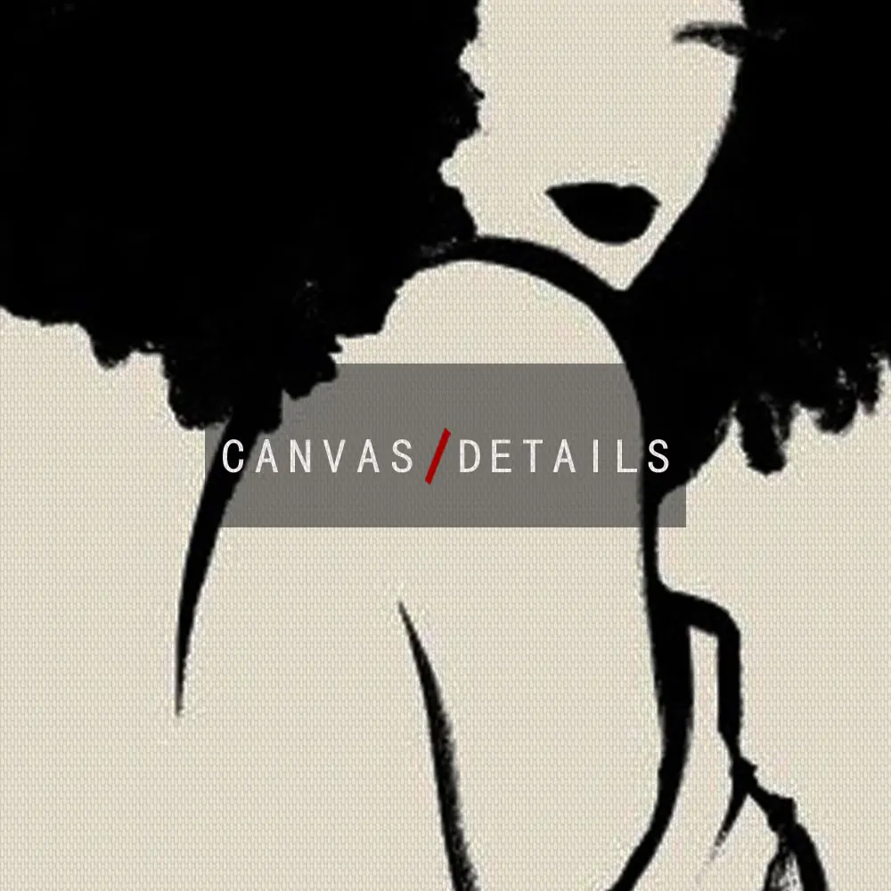 

Nude Line Art Print Wall Art Black Woman Female Figure Minimalist Drawing Woman With Afro Feminist Natural Hair Canvas Painting