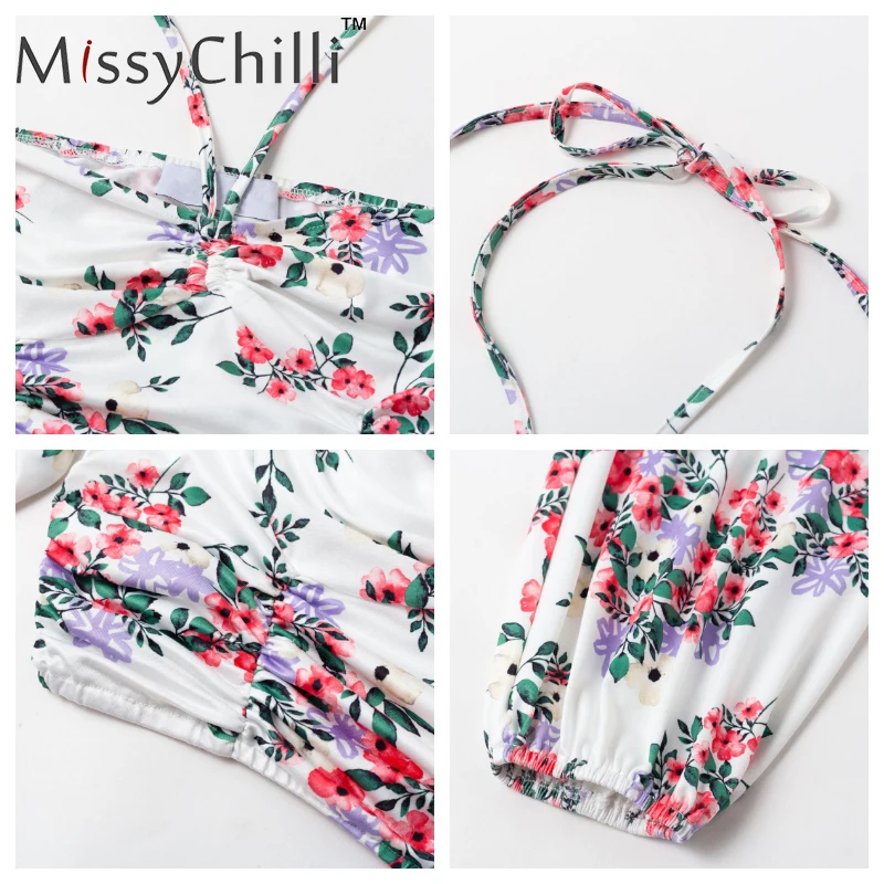 Блузка MissyChilli в стиле бохо с рукавами-фонариками и кулиской женская одежда для