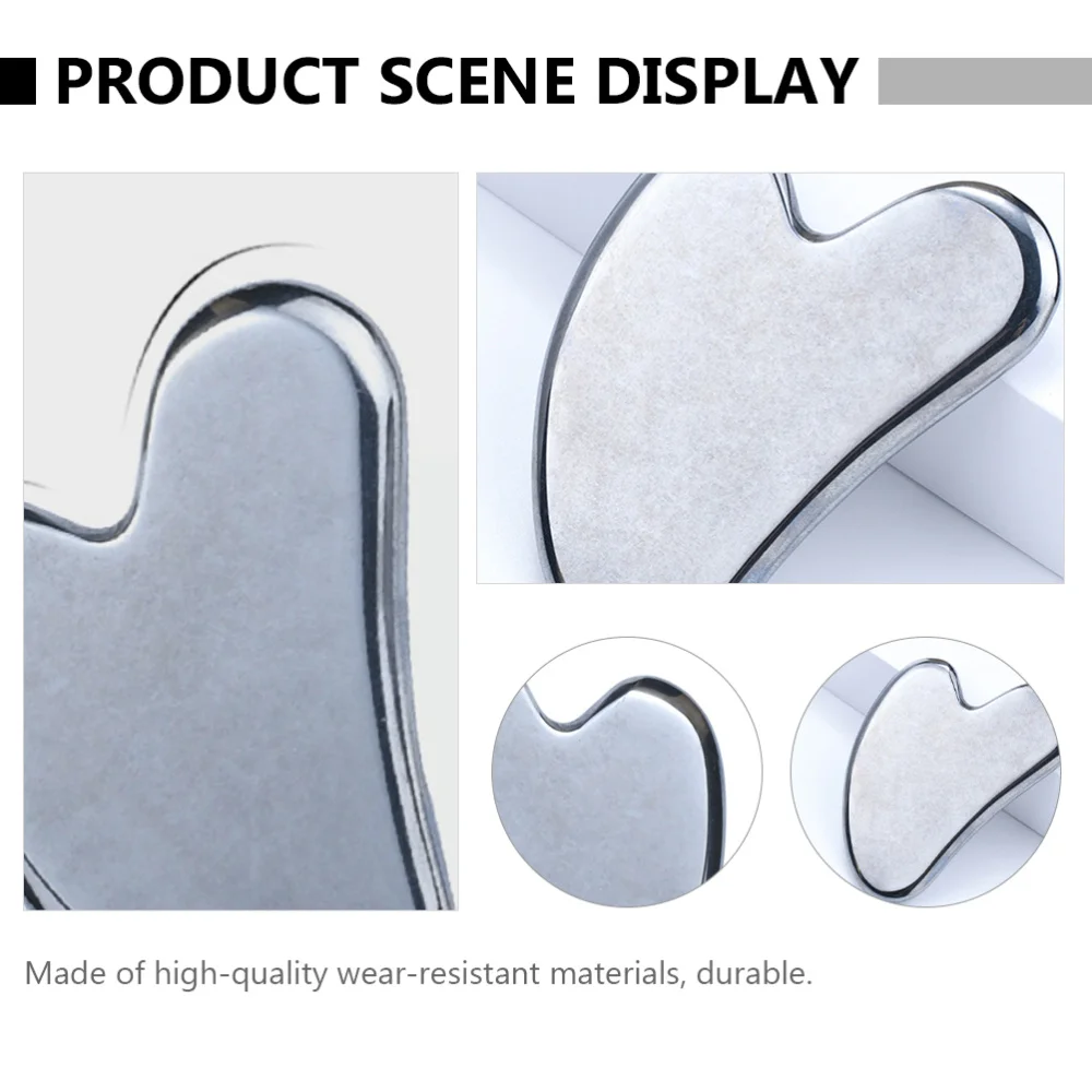 

1Pc Heart-shaped Facial Scraping Board Guasha Plate Beauty Tool