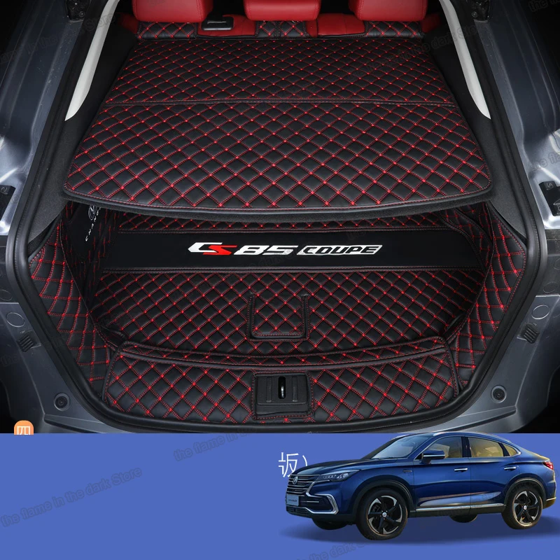 

lsrtw2017 for changan cs85 leather car trunk mat cargo liner 2018 2019 2020 SUV boot rug carpet interior accessories cover