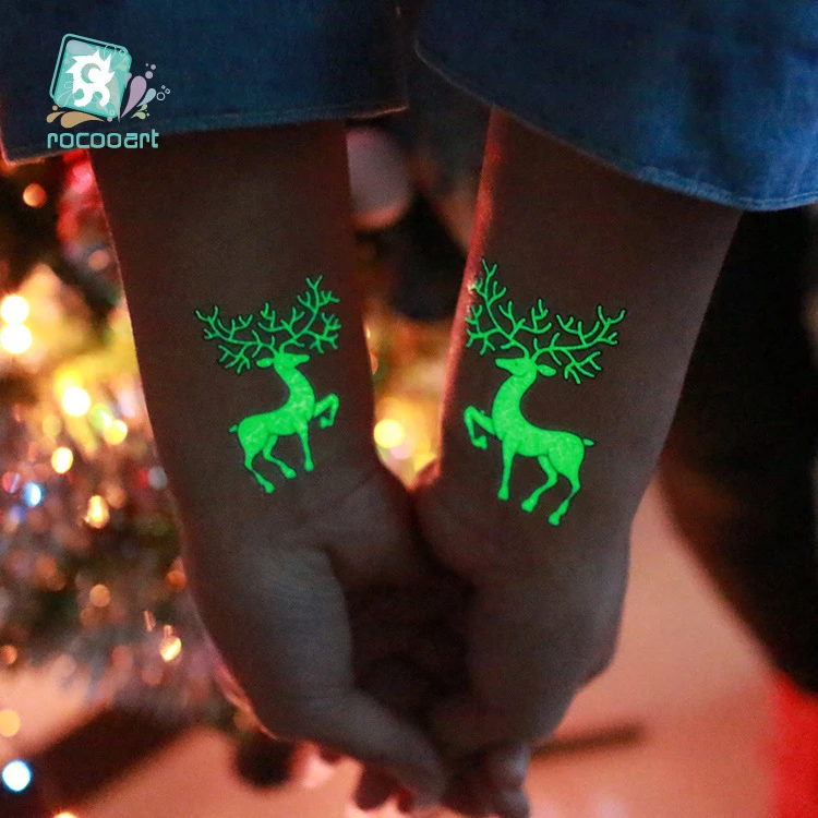 DORADOSUN Рождество Снеговик татуировки наклейки окружающей среды