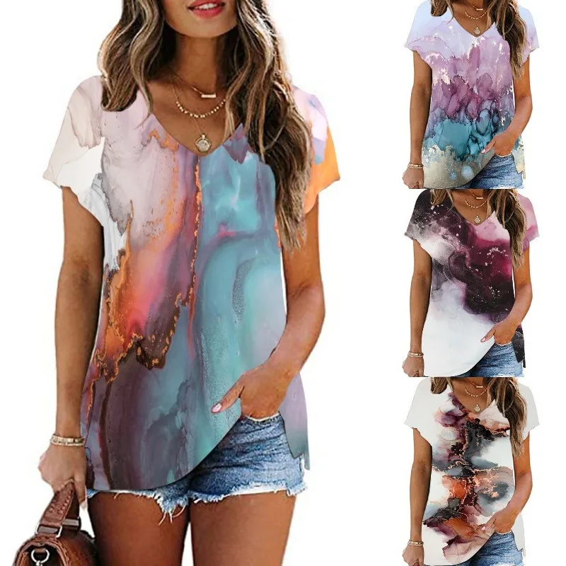 

Женская футболка с коротким рукавом и графическим принтом, в стиле Харадзюку