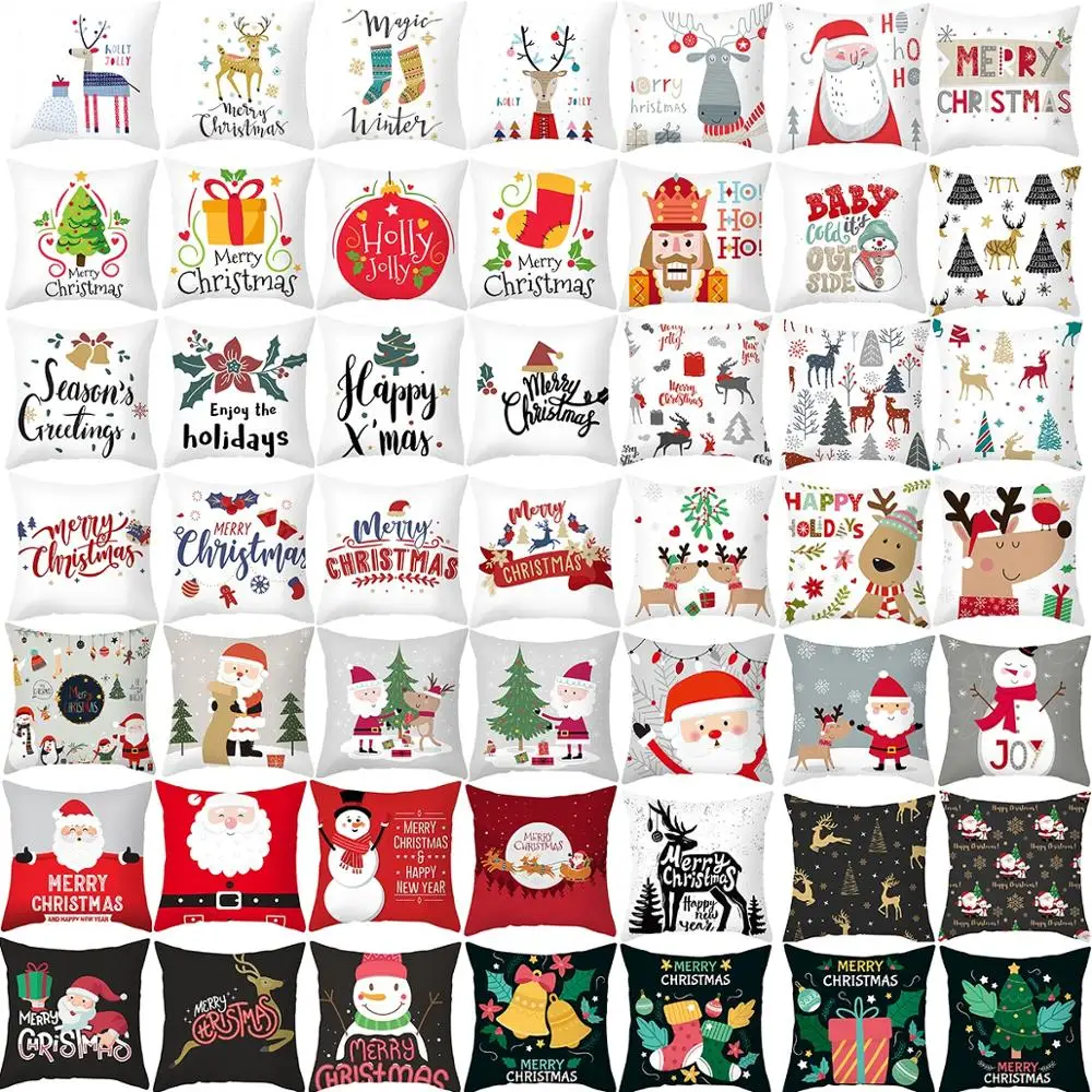 Рождественская Подушка 2020 Рождественский Декор для дома кулон подарок с новым