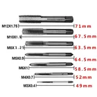 7 шт. Метрическая резьба из быстрорежущей стали с левой резьбой