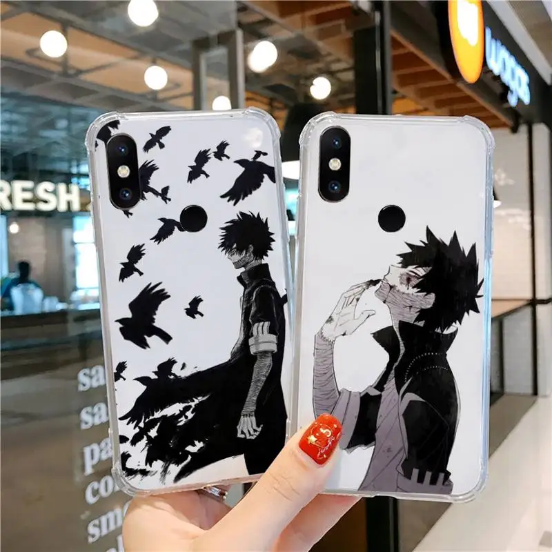 

dabi boku no hero academia manga Phone Case Transparent For Xiaomi CC 9 11 MAX3 Mix3 MIX2 6X 8 5x 10S 11 10 X SE lite Pro