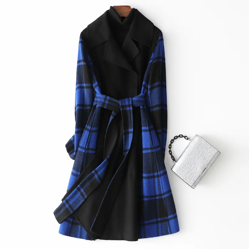 

Super Cost-effective High-end Double Cashmere Coat Women's Long Section Of The Knee Coat
