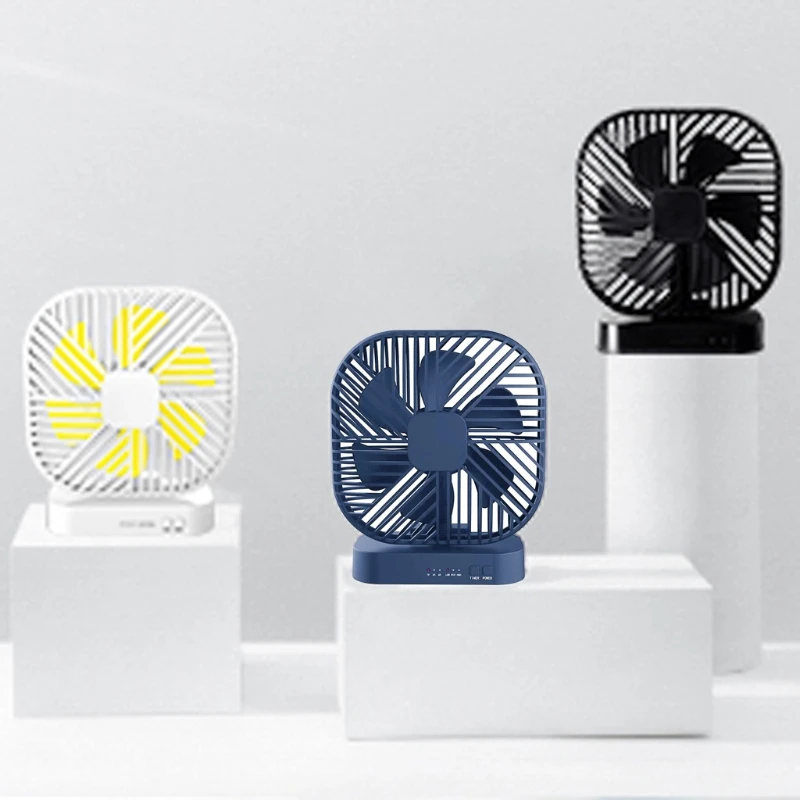

Universal Magnetic Mini Fan USB or 4x AA Battery Powered Desk Fan with 3 Speed Timing Function Personal Fans for Camping