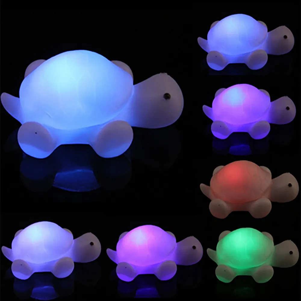 Turtle LED 7 Colours Changing Night light Lamp Party Colorful friendship lamp night light children's room Animal shape lamp
