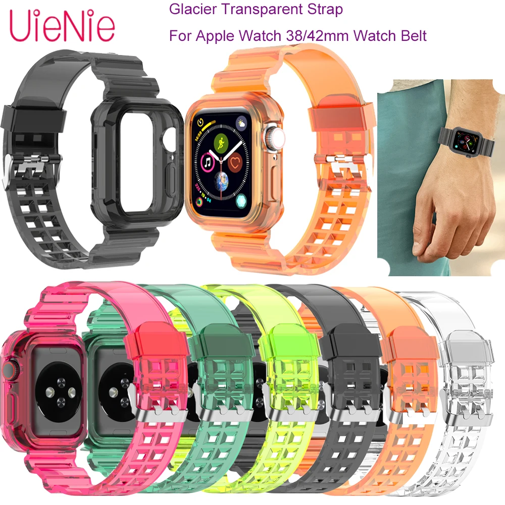 

Браслет прозрачный для Apple Watch 42 44 м, 40 мм