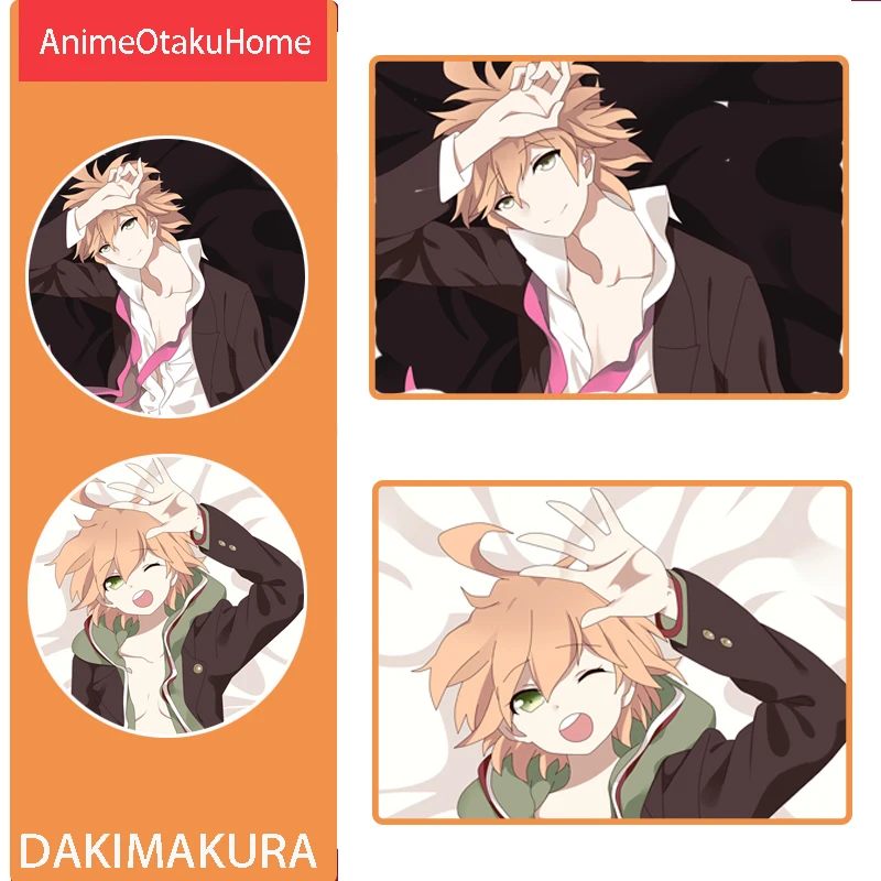 Anime Danganronpa: Trigger Happy Havoc Naegi Makoto Hugging Double-Sided Printed Pillowcase Otaku Bedding Decoration Dakimakura