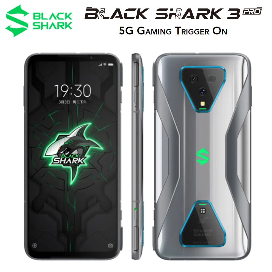 Глобальная версия Xiaomi Black Shark 3 Pro мобильный телефон с экраном 7 1 дюйма 12 Гб ОЗУ 256