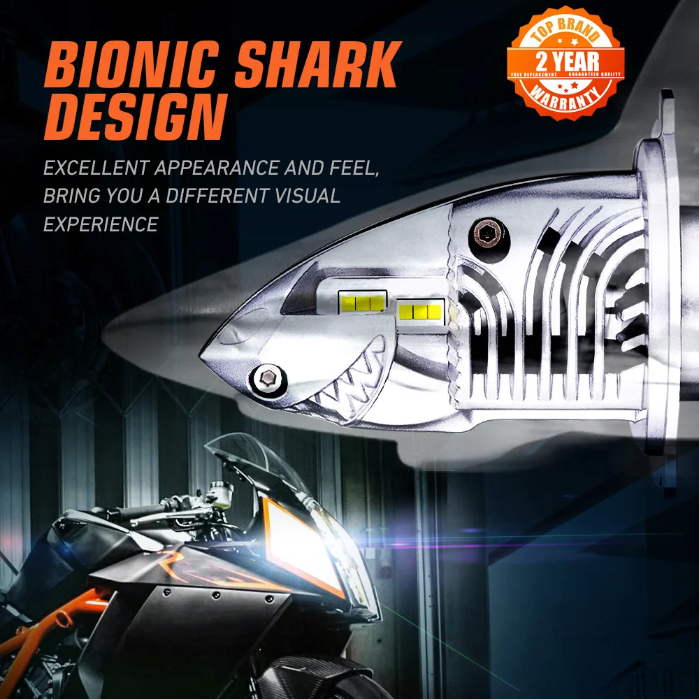 

NOVSIGHT Motorcycle Headlight Bulbs Led H4 1:1 Mini Design Motorcycle Light 6000LM 12V 35W 6000K White Motorcycle Lamp