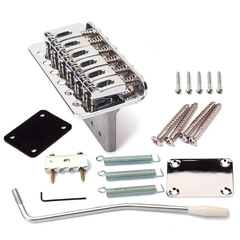 ersatz elektrische gitarre tremolo brücke neck platte kit für stratocaster strat remolo brücke neck platte kit für stratocaster fr