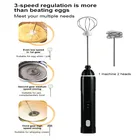 Электрический кухонный небольшой блендер, вспениватель молока, пенообразователь, венчик, миксер для взбивания яиц, взбиватель крема, для выпечки кофе, перезаряжаемый от USB