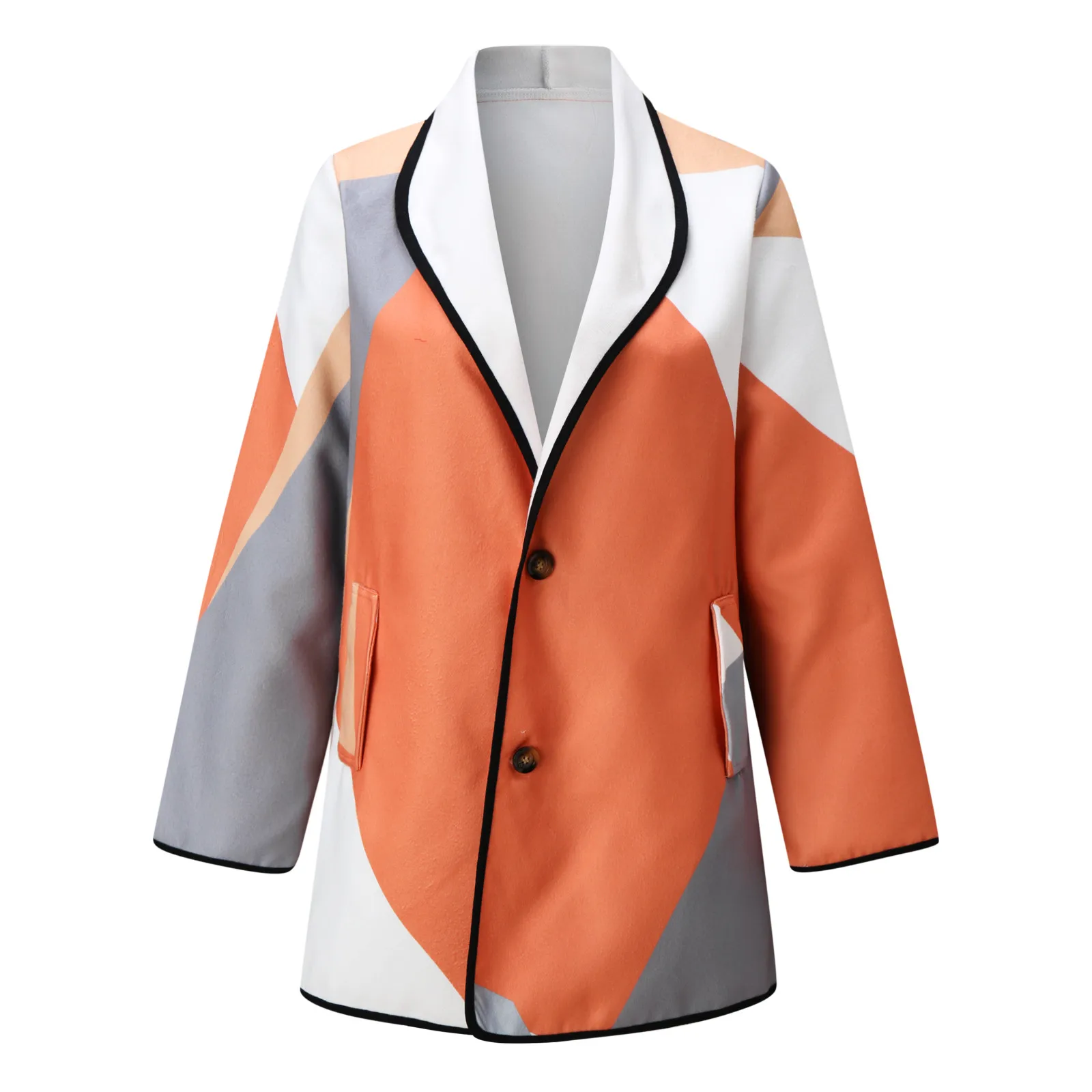 

Womens Fashion Winter Jacket Long Sleeve Cardigan Color Casual Wool Coat Trench Jacket Ladies Warm Slim Long Overcoat Outwear