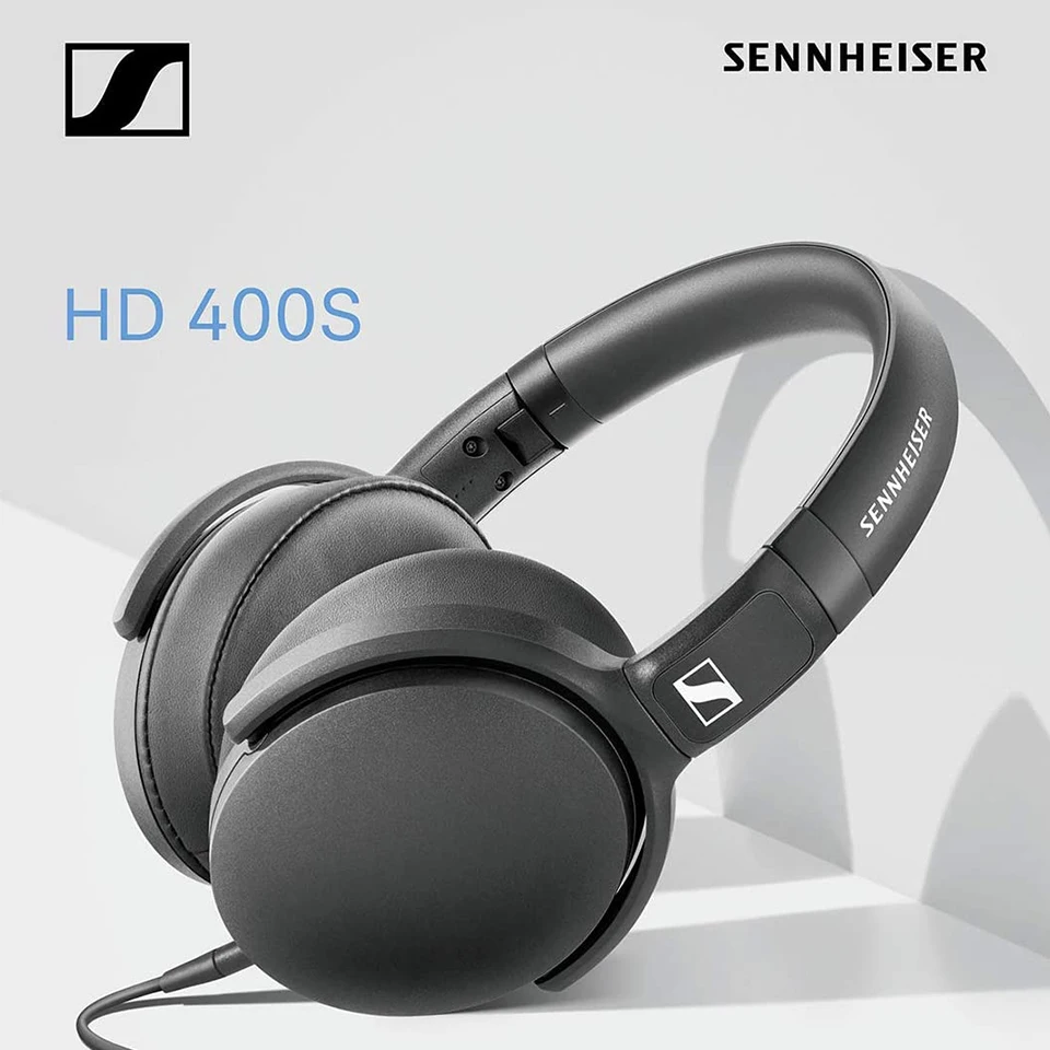 Sennheiser HD 400S Накладные наушники Шум изоляции стерео музыка Складная спортивная
