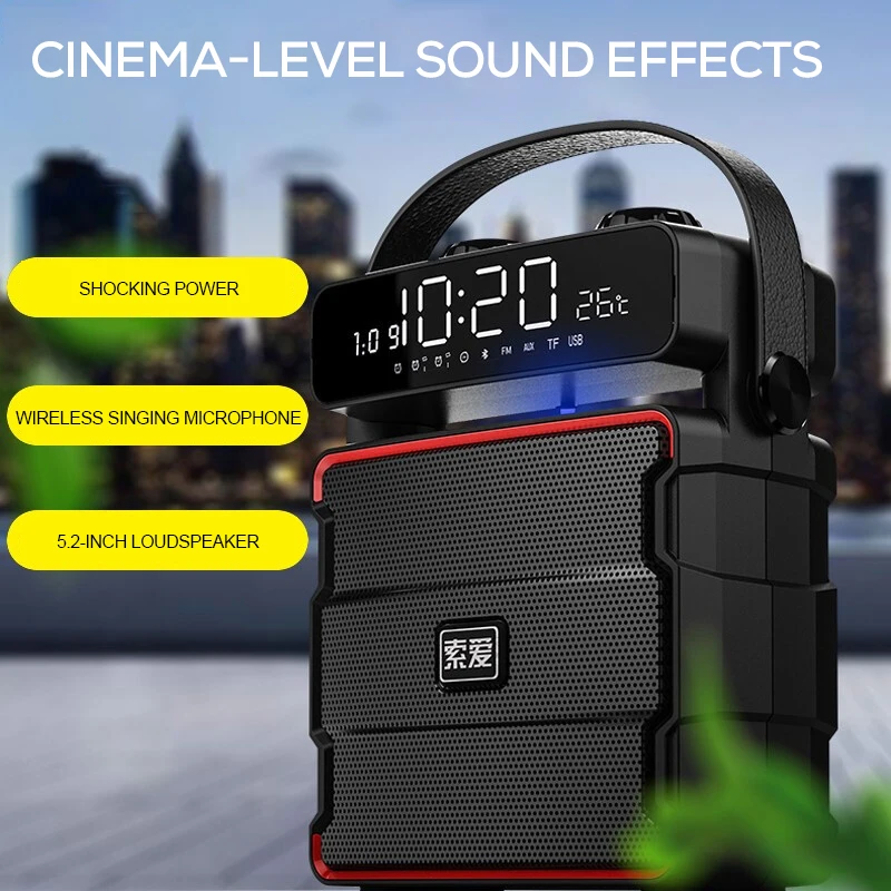Bluetooth-Колонка SOAIY Q25 Полнодиапазонный динамик 5 2 дюйма Большой мощный музыкальный