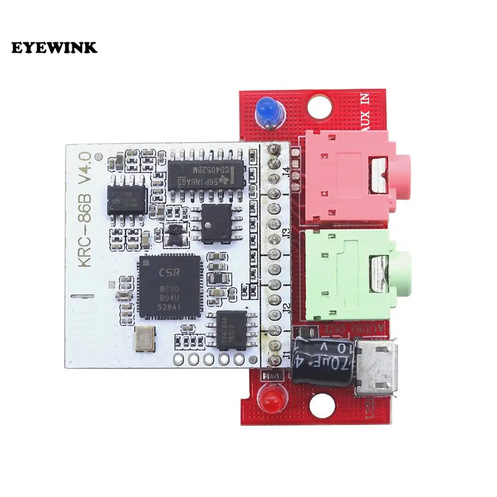 Bluetooth 4 0 аудиомодуль CSR8630 KRC-86B беспроводной стерео приемник Micro USB 3 5 мм динамик