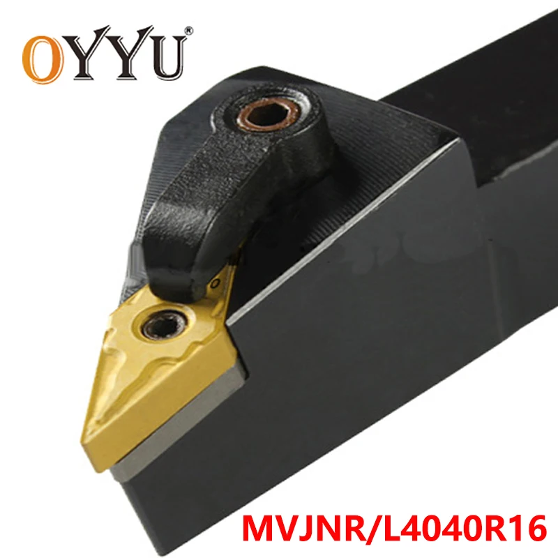 

Oyu MVJNR MVJNL 40 мм MVJNR4040R16 MVJNL4040R16 токарный станок держатель токарного инструмента с ЧПУ использование карбида вставки VNMG16