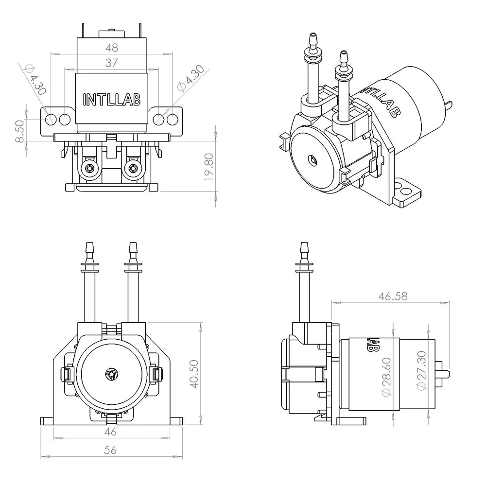 Дозирующий водяной насос перистальтическая дозирующая головка для аквариума