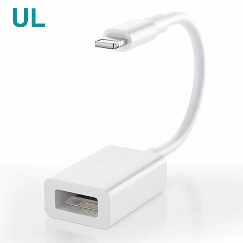 Standard Version Для перехода от разъема Lightning к цифровая usb-камера OTG передачи данных разъём кабельный переходник высокого Мощность 500mA для iPad mini 2/3/4 Air iPhone X XR XS Max 8 - Цвет: Standard Version