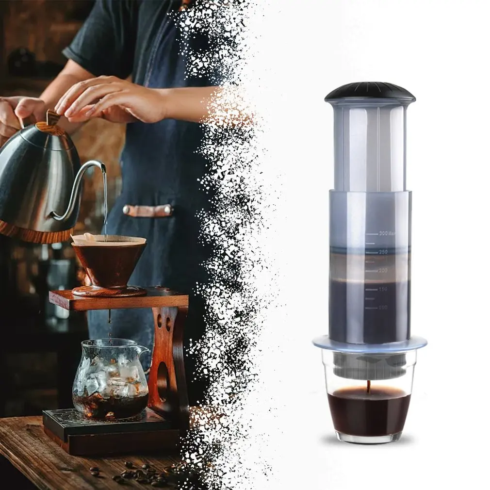 Кофейник с фильтром французского давления портативный кофейник ручным