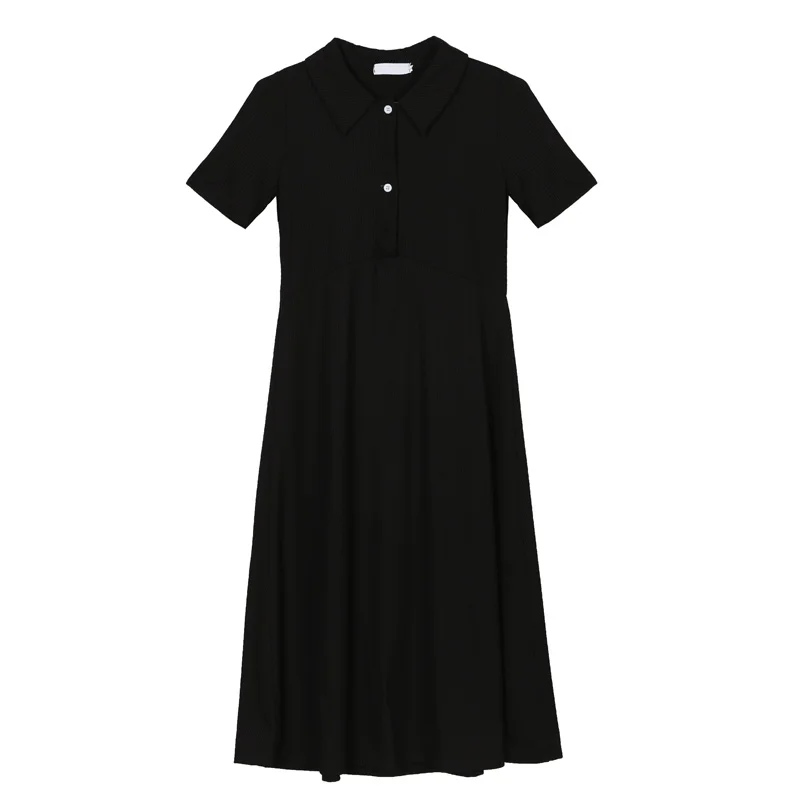 

8901# Summer Korean Fashion Maternity Long Dress Elegant A Line Slim Loose Clothes for Pregnant Women Sweet Chic Pregnancy