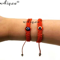 12 pieces 6mm glass blue eyes and red eyes baby size hand wove bracelets have exorcism protection effect also can given as gifts
