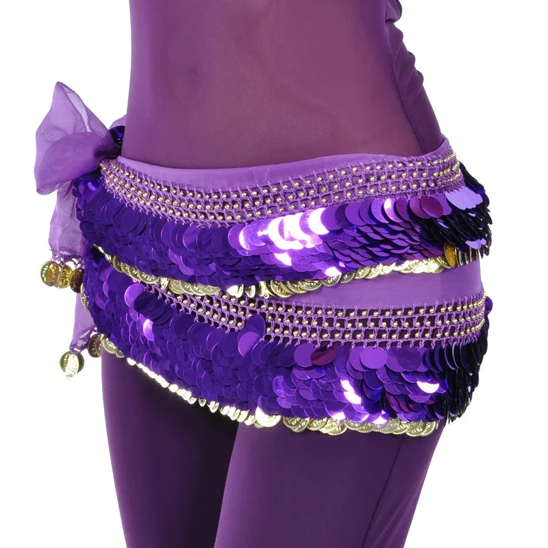 Пояс для танца живота 88 монет набедренный шарф цепочка широкий пояс выступлений