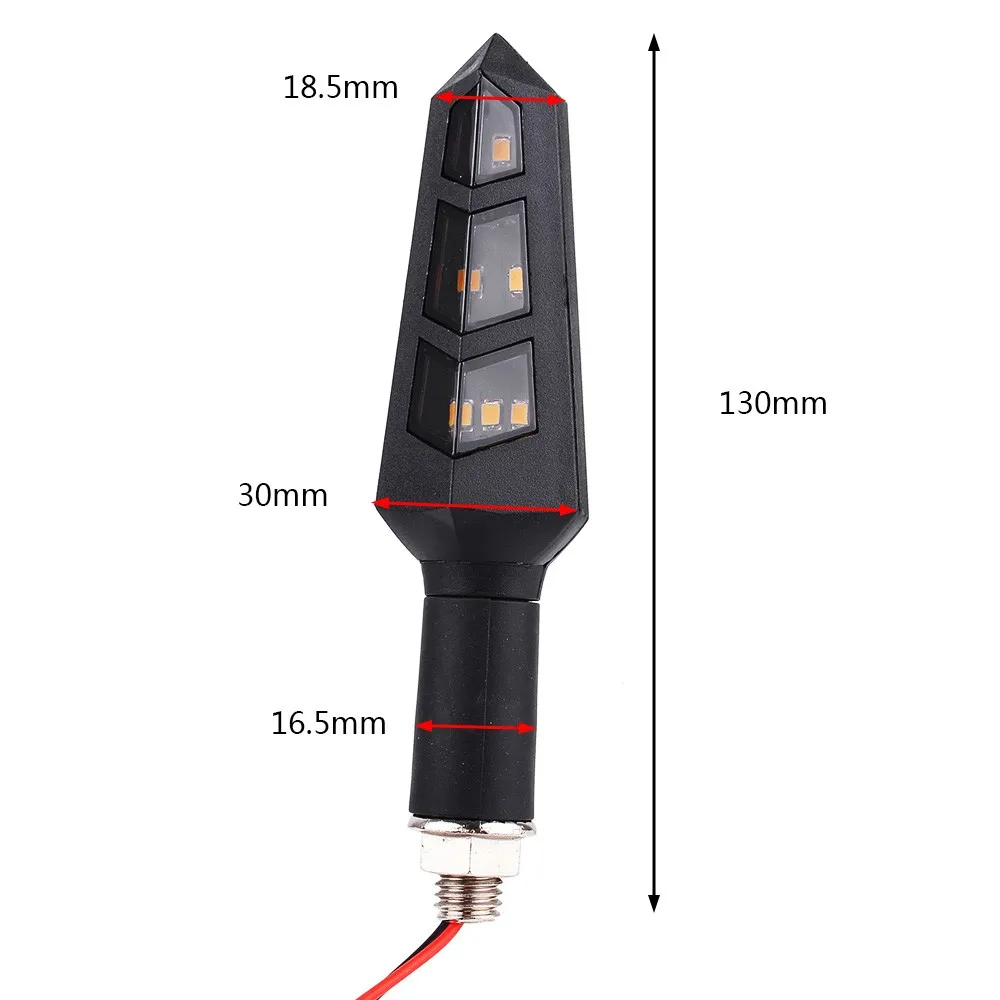 2/4 шт 12V 6LED мотоцикл указатель поворота мигалка Универсальный для мотокросса