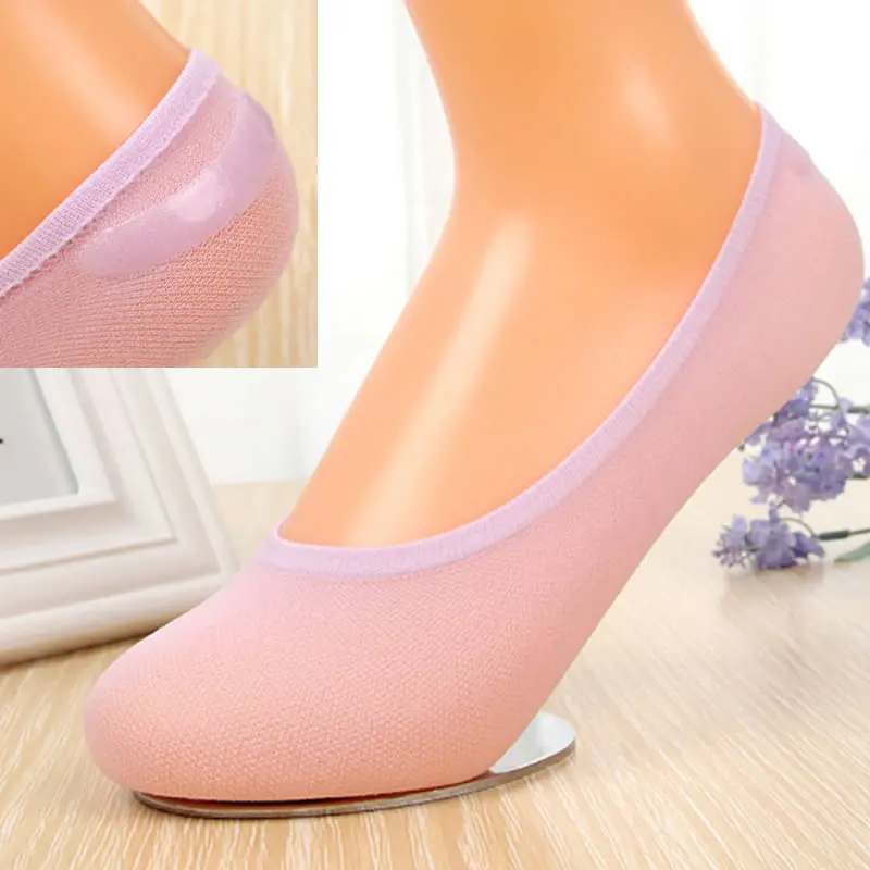 Чудесные носки карамельных цветов Женские Скрытые бархатные Нескользящие