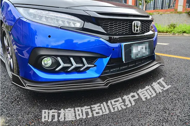 Задний спойлер для переднего бампера Honda Civic 2016 2018|Обвесы| |