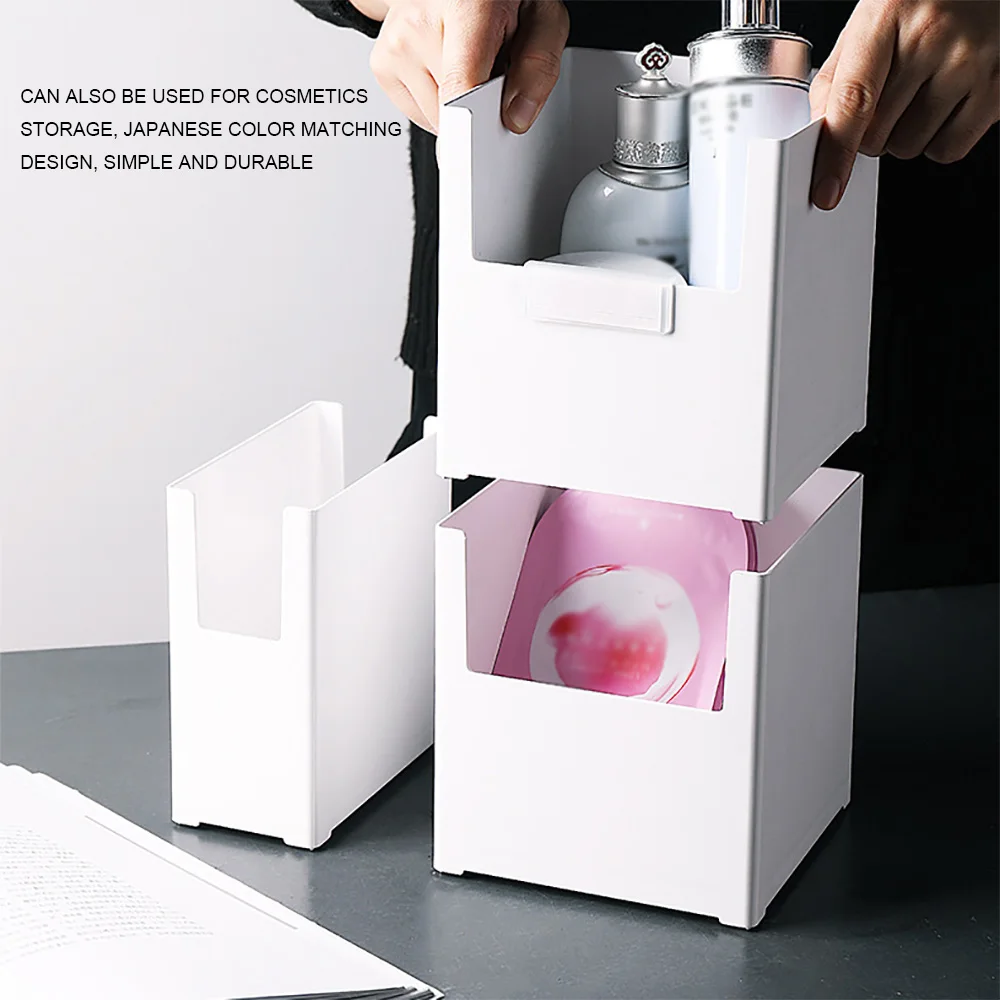 Многоцелевые штабелируемые коробки для хранения пластиковые настольные офисные