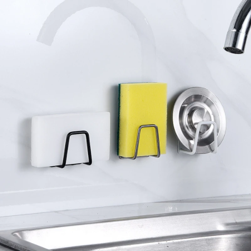 Sponges Holder Kitchen Sink Drain Rack Stainless Steel Organizer Multifunction Storage Hook | Дом и сад