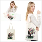 Сумка для алмазной живописи сделай сам, многоразовый экологически чистый тоут для покупок с мозаичной дрелью, складной мешок для продуктов, Домашний Органайзер, подарок