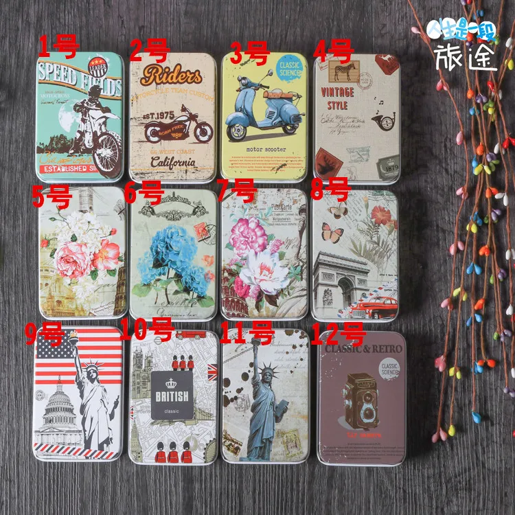 Металлическая откидная крышка для мотоцикла жестяные контейнеры портативная