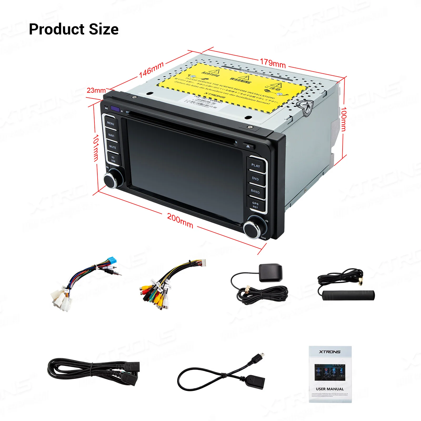 Автомобильный DVD-плеер XTRONS 6 2 &quotAndroid OS GPS радио DAB для Toyota RAV4 VIos Hilux Terios Avanza фортунер