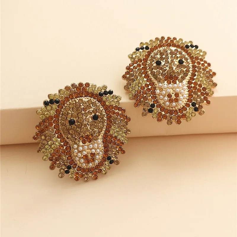 Оптовая продажа женские серьги с кристаллами JUJIA большие массивные в стиле