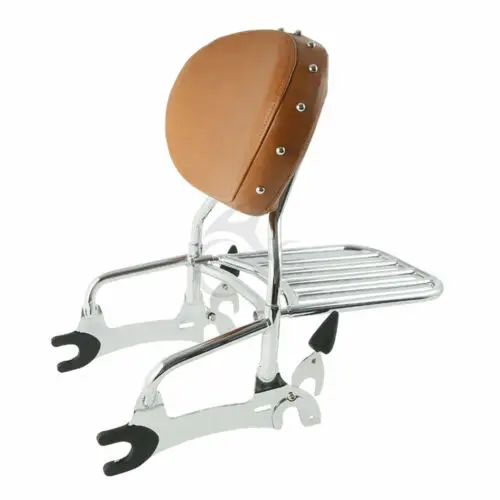 Подставка под спинку мотоцикла Сисси Бар с подкладкой багажная стойка для