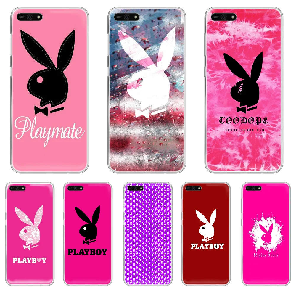Брендовый чехол для телефона с кроликом playboy корпус HUAWEI honor mate 7A 8S 8X 9 9X 10 20 30 pro lite