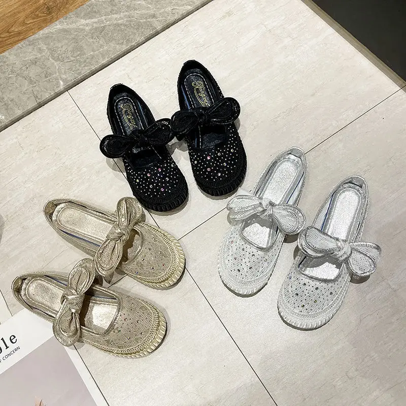 

Flat fisherman shoes women's rhinestone summer 2021 new breathable fashion slippers