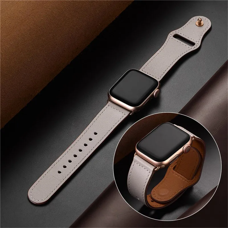 38 мм, 40 мм, ремешок из натуральной кожи для Apple Watch Series 5, 4, 3, 2, 1, VIOTOO, высококачественный роскошный кожаный ремешок, женский ремешок для часов